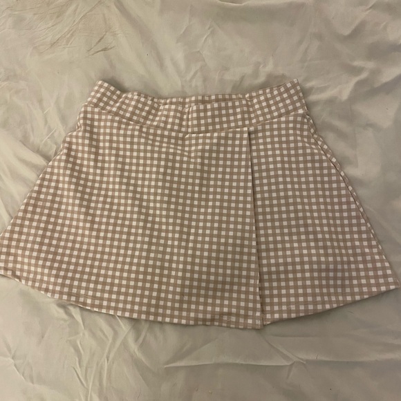 KIMBERLY C GINGHAM TENNIS SKIRT - Picture 1 of 3